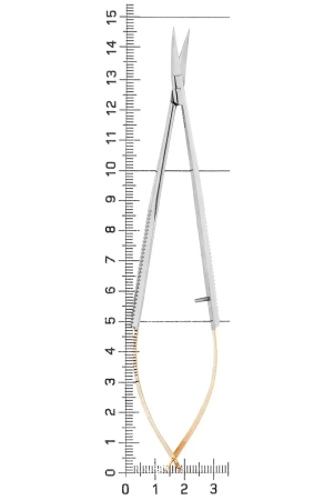 ножницы хирургические castroviejo tc изогнутые 14 см 19-23tc* hlw