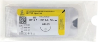кетгут (простой) - нить рассасывающаяся, l=50см., usp 2/0, hr-25, ооо "линтекс"