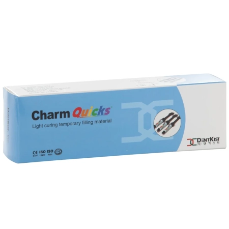 charm quicks blue - временный светоотверждаемый пломбировочный материал, 3шпр*3 г, dentkist