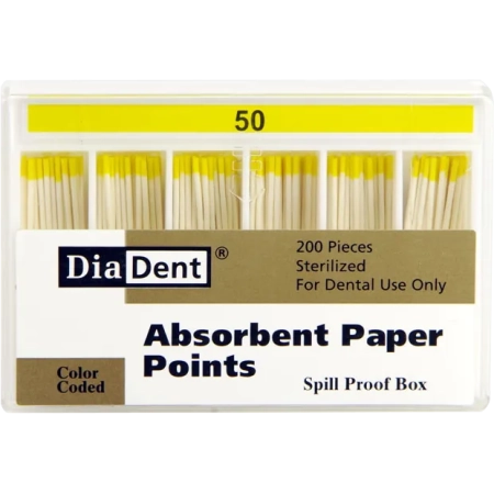 Бумажные штифты - №50 - 200 штук, DiaDent