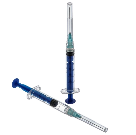 шприц стерильный одноразовый с резьбой 2мл с иглой 23gx1 1/4" (0.63мм*32мм), medaim