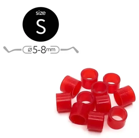 Маркировочные кольца размер S красные (50 шт) МедСил