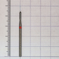 289140016 фреза твс - цилиндр остр. - 016 красный насечка крестообразная мелкая. мет. сплавы пластма