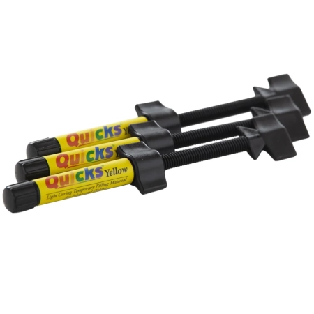 charm quicks yellow - временный светоотверждаемый пломбировочный материал, 3шпр*3 г, dentkist