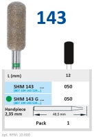 shm143g050 бор алмазный h - цилиндр закругленный - 050 зеленый horico