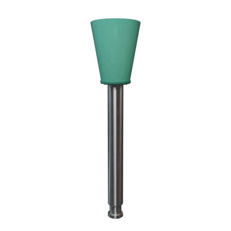 полир "kagayaki ensmart pin" - чашка зелёный (силикон) µ 70 - держатель из нержавеющей стали, 30шт