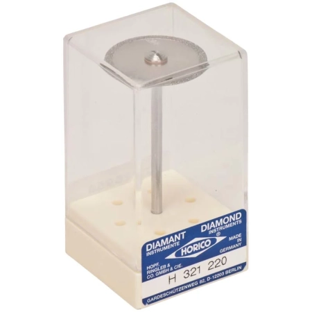 h321220 диск алмазный -  ø 22мм - двухсторонний алмазная крошка по краю, horico