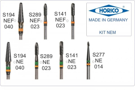 Kit NEM Универсальный набор для обработки сплавов неблагородных металлов и титана HORICO 