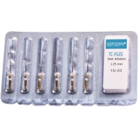 tc-files gold - файлы машинные 25 мм 15/03 (6 шт) stea
