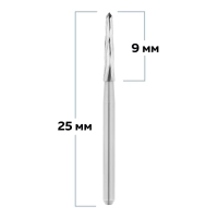 c267314016 бор твердосплавный - фреза по линдеманну - 016  турбинный наконечник для препарации кости