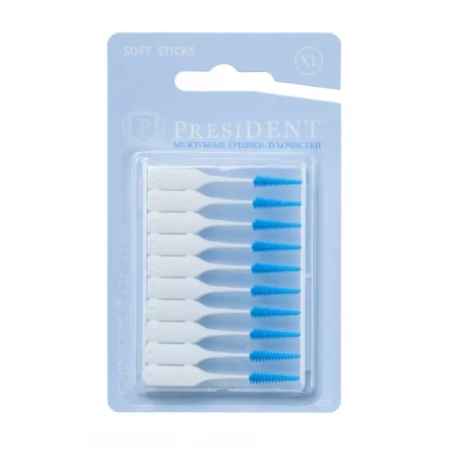 Межзубные ёршики-зубочистки PresiDent Soft sticks XL
