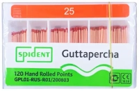 гуттаперчевые штифты, 120шт/уп., №25, spident
