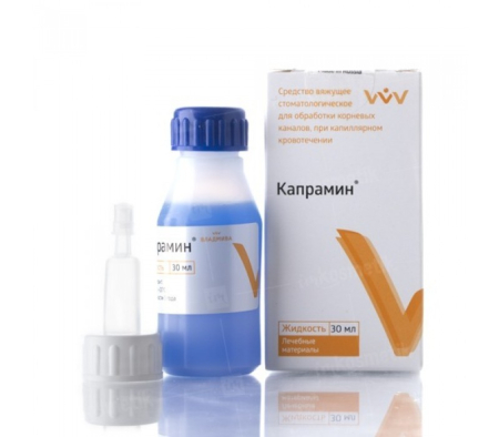 капрамин - жидкость для остановки капиллярного кровотечения, 30мл., "владмива"