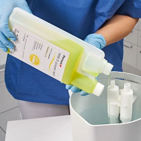 zeta 5 power act - средство дезинфицирующее, флакон, 1л., zhermack