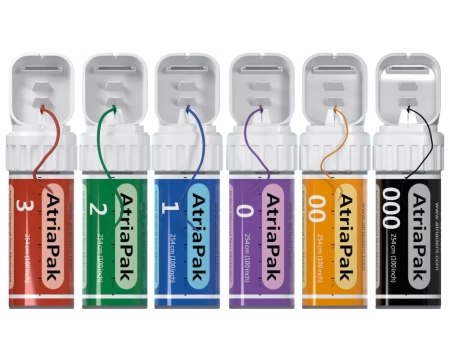 нить ретракционная atriapak №00 плетеная без пропитки (254 см) atria