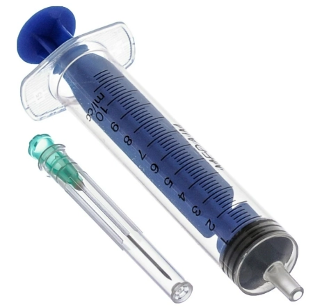 шприц стерильный одноразовый с иглой, medaim 10 мл.