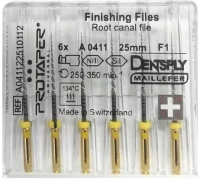 protaper / протейпер машинные 25 мм f1 - желтые финишные (6 шт) maillefer