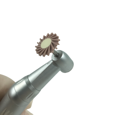 w9667 диск - розовый (с прорезями) - предварит/полировка композита, угловой наконечник, ø 14мм., hor