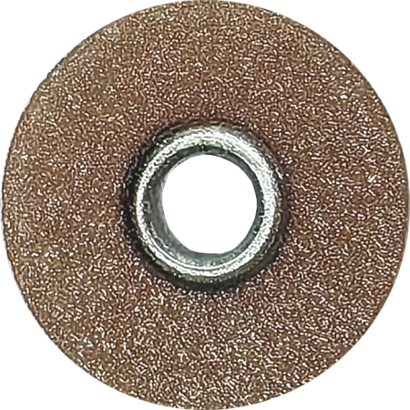 полир диск шлифовальный kagayaki roundflex средний т (корич) d 9.5мм  50шт (втулка металл)