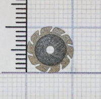 h365f100 диск алмазный d=10mm двухсторонний алмазная крошка по краю , желтый horico