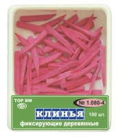 1.080-4. клинья фиксирующие деревянные (розовые), 100шт., тор вм