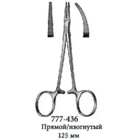 зажим "москит" 125 мм, изогнутый (436) cornerstone