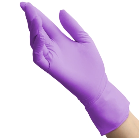 Перчатки нитриловые NitriMAX р-р: XS сиреневые 3.8г (50 пар) ARCHDALE