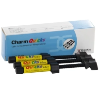 charm quicks yellow - временный светоотверждаемый пломбировочный материал, 3шпр*3 г, dentkist