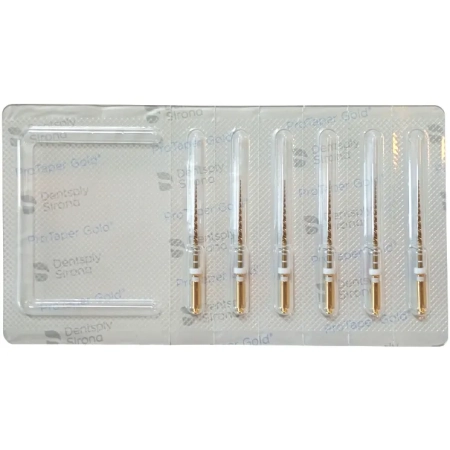 ProTaper Gold - блистер/6шт., 25mm S2 - белые - машинные формирующие файлы (Maillefer)