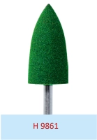 h9861 конус остроконечный - зеленый - для предварительной полировки пластмасс
