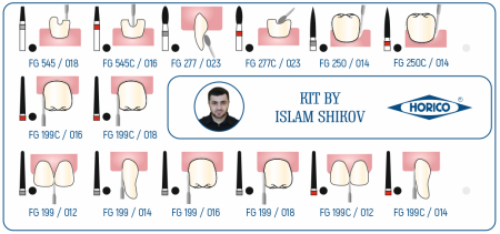 Набор боров "KIT BY ISLAM SHIKOV" (HORICO)