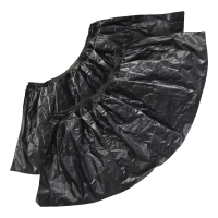 бахилы медицинские strong черные, с 2-резинкой, двойные, пнд (250 пар) elegreen