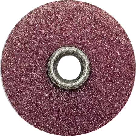 полир диск шлифовальный kagayaki roundflex грубый т (бордо) d 12.7мм  50шт (втулка металл)