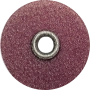 полир диск шлифовальный kagayaki roundflex грубый т (бордо) d 12.7мм  50шт (втулка металл)