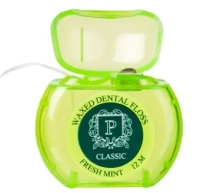 межзубный флосс president classic мята, фтор, вощёный 12м арт.202