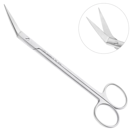 Ножницы хирургические угловые Locklin 16 см 19-10* HLW