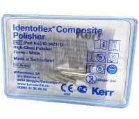 identoflex composite polisher (пламя - white), 12шт., арт. id 5421/12, kerr