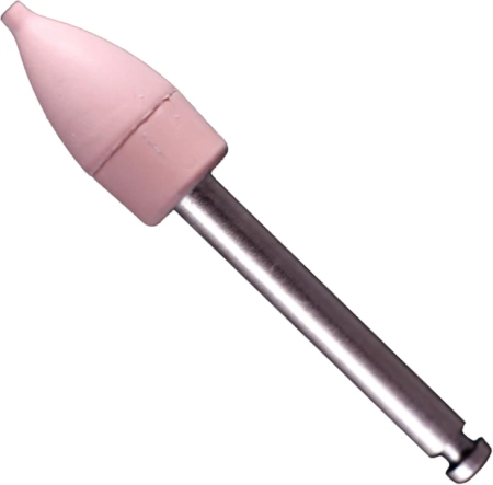 Полир "Kagayaki Ensmart Pin" - Пуля Розовый (силикон) µ 32 - держатель из нержавеющей стали, 1 штука