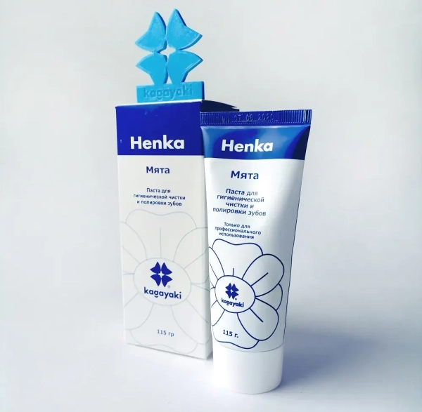 паста полировочная "kagayaki henka", без фтора, вкус: мята, туба /115г   аналог cleanic (керр)