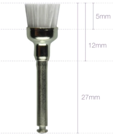 hawe miniature - щеточки полировочные нейлоновые, для ун, арт. 835 ra (10 шт) kerr