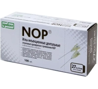 иглы карпульные nop 0.4 x 35 мм 27g (100 шт) spident