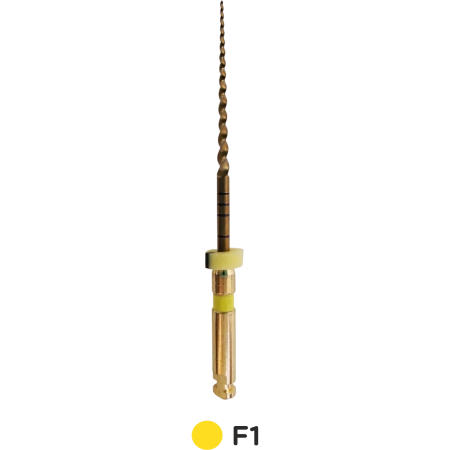 Gold-Taper / Голд-Тейпер файлы машинные 25 мм F1 - желтые (6 шт) Geosoft