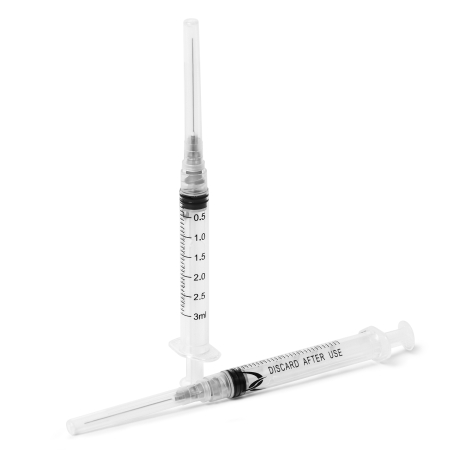 Шприц ДС ПОЛИР для промывания каналов со сменной эндодонтической иглой - 3мл (Эстэйд-Сервисгруп)