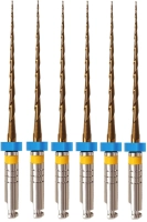 multitaper files gold, 31мм, wp 21, размер 06-20, стерильные машинные файлы (6 шт) eurofile