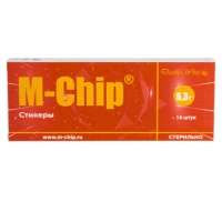 m-chip (наноматрица) - стикеры для дёсен, 6.3г., 14шт., double white