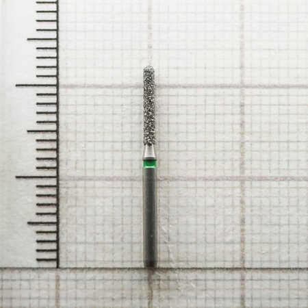 fg141g014 бор алмазный fg - цилиндр закругленный - 014 зеленый horico