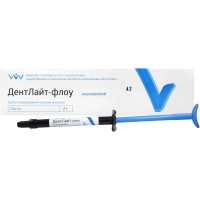 дентлайт флоу - низковязкий, 1шпр*2г. (владмива) a3