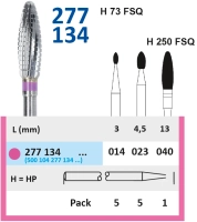 277134014 фреза твс - олива - 014 розовый тонкие прямые лезвия со спиральной поперечной насечкой
