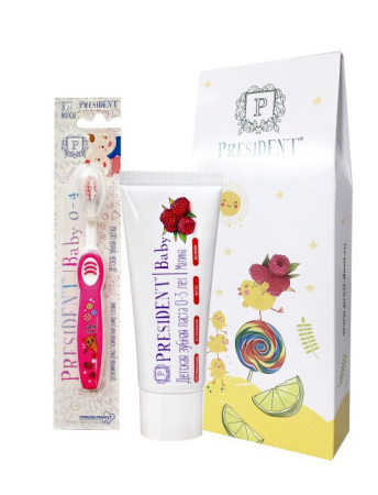Подарочный набор PRESIDENT Baby 0-3 малина