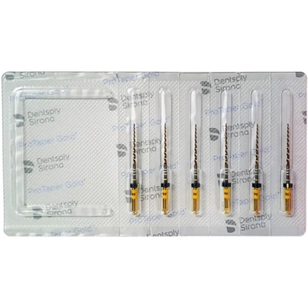 ProTaper Gold  блистер/6шт 25мм F5 чёрные машинные завершающие файлы (Maillefer)